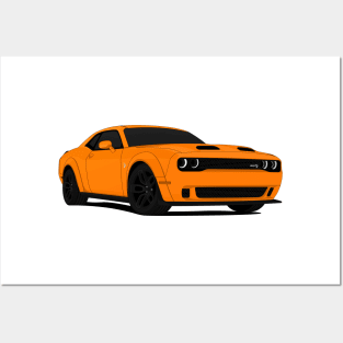 HELLCAT ORANGE Posters and Art